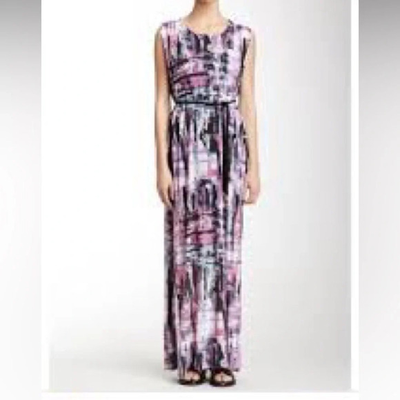 Gat Rimon Bran Abstract Grecian Style Maxi Dress - Size 2 (US) - Picture 1 of 8